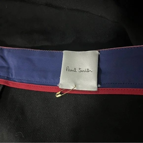 NWOT Paul Smith Midi Skirt black with pink detail - Picture 9 of 11